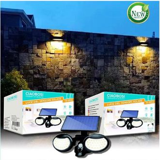 Trade Shop Trade Shop Traesio - Trade Shop - Applique Ad Induzione Solare 10 W Con Sensore Movimento Luce Led Ip67 Tx-9502