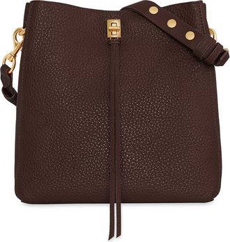 Rebecca Minkoff Darren Pebbled Leather Shoulder Bag in Brandy at Nordstrom