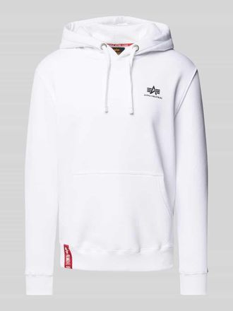 Alpha Industries Alpha Industries Hoodie mit Label-Print in Weiss, Größe XL