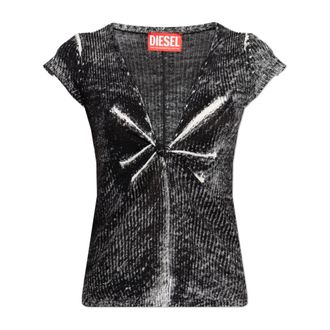 Diesel T-Shirts, female, Black, Size: 2XS M-Lilou T-shirt