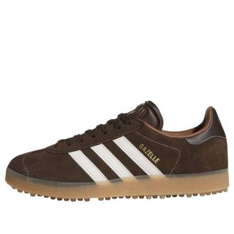 adidas Gazelle Spikeless Golf Dark Brown Chalk White JQ7747