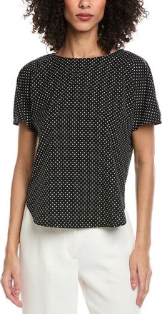 Anne Klein Petite Bateau Neck Blouse