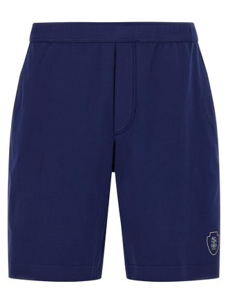 Brunello Cucinelli Mens Interlock Cotton Bermuda Shorts