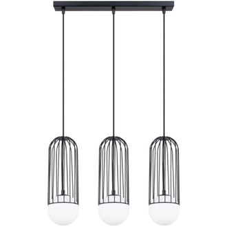 Wonderlamp L&aacute;mpara Colgante Zovolu Negro, 3 Luces