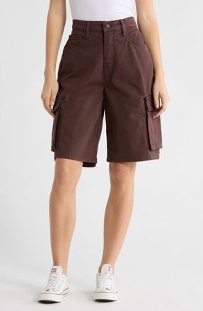 Good American Twill Cargo Shorts in Bark003 at Nordstrom Rack, Size 10