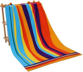 No Brand Toalla De Playa Xl - 180 X 100 Cm - Microfibra Superabsorbente De Secado R&aacute;pido - Para Piscina Y Vacaciones - Rayas Irregulares