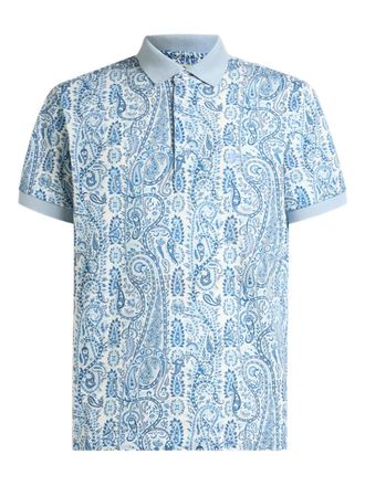 Etro paisley-motif polo shirt - Blue