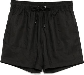 BOSS Costume da bagno con ricamo - Nero