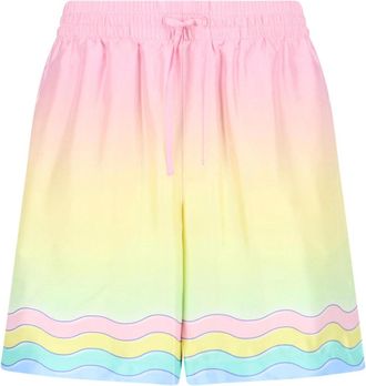 Casablanca Multicolor For The Love Of Dance Silk Shorts