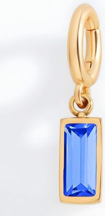 Mint & Lily Dainty Baguette Birthstone Charm in September Sapphire at Nordstrom
