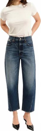 Daze Westward High Rise Barrel Jeans In Blue