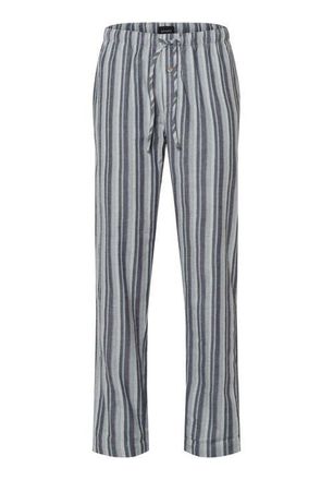 Hanro Cozy Comfort 100% Woven Cotton Flannel Pants in Moonlight Stripe at Nordstrom, Size Xx-Large