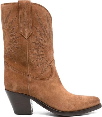 Golden Goose Womens Boots Leather Brown