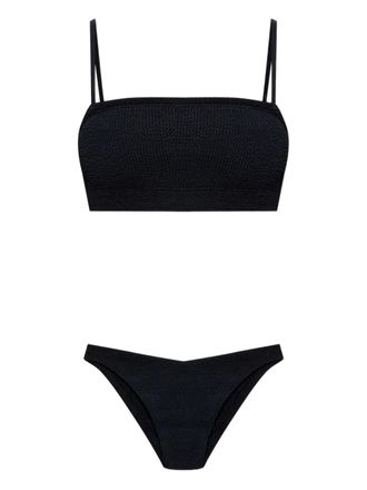 Hunza G Gigi crinkle underband bikini - Black