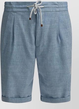 Brunello Cucinelli shorts pleated front side and back pockets