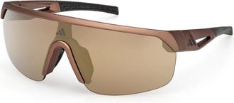 adidas Sport Sp 0109 Zonnebril - Dames - Zonnebrillen - Bruin - ONE Size - Leer - Accessoires