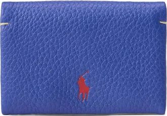 Polo Ralph Lauren Logo Stamp Snap Leather Wallet