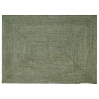 vidaXL Alfombras De &Aacute;rea Rectangular Verde Oliva 160 X 230 Cm Yute Vidaxl