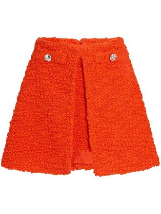 Giambattista Valli tweed mini skirt - Orange