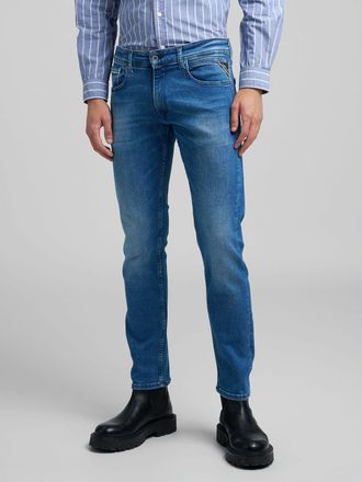 Replay Straight-Jeans REPLAY GROVER, Herren, Gr. 30, L&auml;nge 32, blau (blau c39), Denim/Jeans, Obermaterial: 94% Baumwolle, 4% Elastomultiester, 2% Elasthan, s