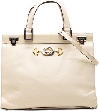 Gucci Pre-owned Gucci Medium Calfskin Zumi Top Handle Bag Ladies YVKLRM6VX2CMBUY4