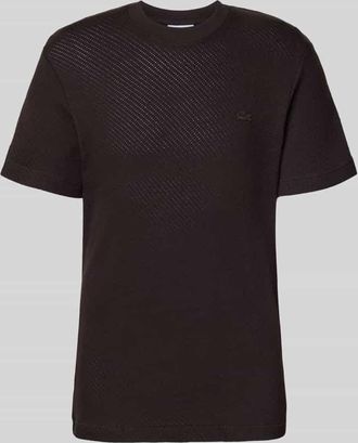 Lacoste Regular Fit T-Shirt aus reiner Baumwolle in Schoko, Gr&ouml;&szlig;e XXXL