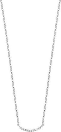 Bony Levy Icon Diamond Curved Bar Pendant Necklace in White Gold at Nordstrom Rack, Size 18
