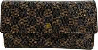 Louis Vuitton Pre-owned Leren Portemonnee - Dames - Vintage Accessoires - Bruin - ONE Size - Leer - Vintage