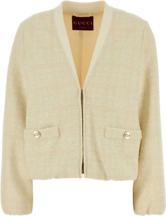 Gucci Mujer, Jerseys, Beige, Talla: L