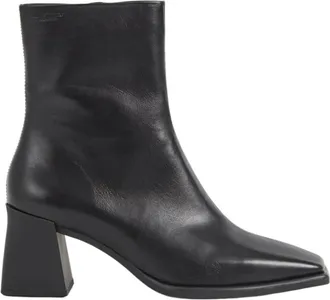 Vagabond Hedda Boots - Dames - Laarzen met Hak - Zwart - 36 EU - Katoen - Schoenen