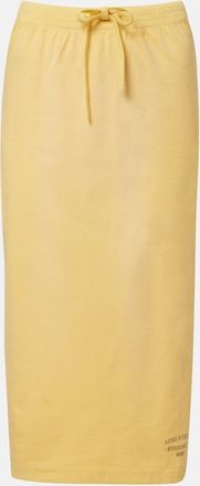 Acne Studios Faded cotton-blend midi skirt