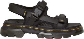 Dr. Martens Forster Zomer Sandalen - Heren - Sandalen - Zwart - 43 EU - Leer - Schoenen