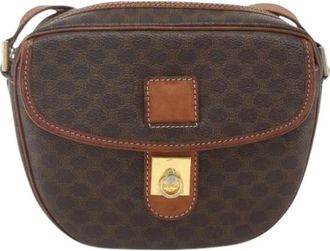 Celine Pre-owned Cross Body Bags, female, Brown, Size: ONE SIZE Pre-owned Vintage Canvas Crossbody Bag