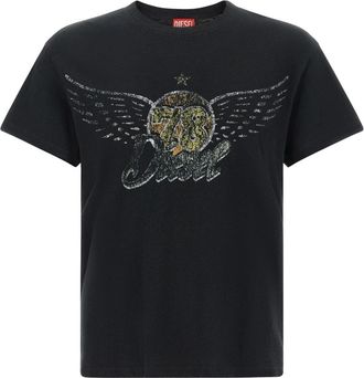 Diesel T-Gerio-A T-shirt - Heren - T-shirts - Zwart - XL - Katoen - Tops