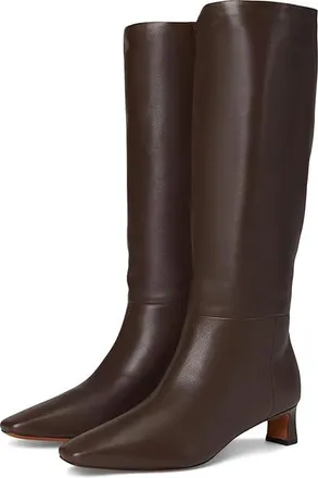 Vince Harlan Tall Pull On Tall Boots Womens Boots Cacaobrown : 5.5 M, Leather