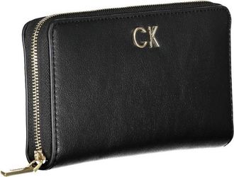 Calvin Klein Logo Polyester Wallet - Black
