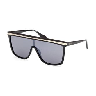 Max & Co. Accessoires, Dames, Zwart, ONE Size, Wide Geometric Zonnebrillen