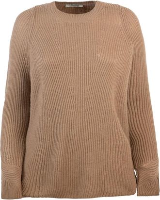 Max Mara Truien & Vesten, Dames, Bruin, M, Wol, Stijlvolle hoodies voor casual dragen