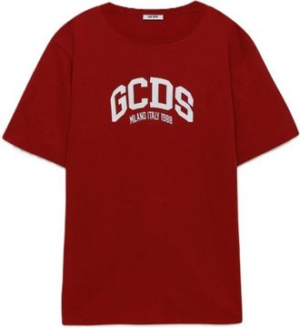 GCDS Katoenen T-shirt - Heren - T-shirts - Rood - M - Katoen - Tops