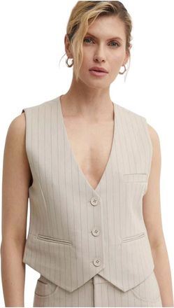 Gestuz Dames, Jassen, Beige, Maat: M Viscose