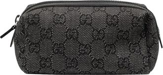 Gucci Pre-owned Cosmetic Pouch - Dames - Vintage Accessoires - Grijs - ONE Size - Vintage