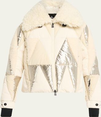 Moncler Pamiers Patchwork Down Ski Jacket