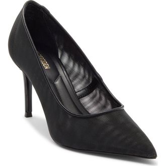 Steve Madden Nicoletta Mesh Pointed Toe Pump in Black at Nordstrom Rack, Size 9.5