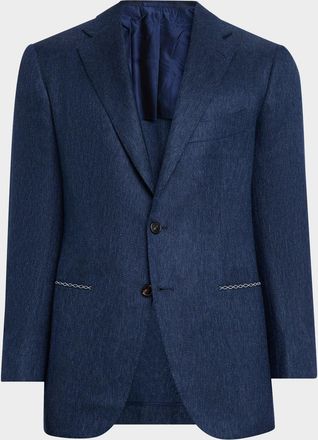 Cesare Attolini Mens Textured Cashmere Jacket