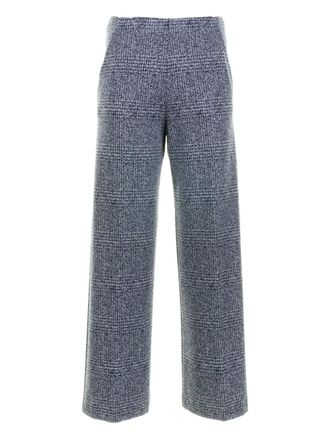 Cinque checked trousers - women - Fabric - M - Blue