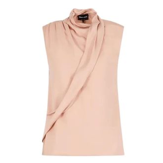 Giorgio Armani Blouses, female, Beige, Size: S Top