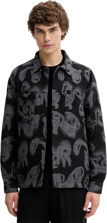 Paul Smith Overshirt met patroon op de borst - Heren - Zomerjassen - Veelkleurig - XL - Katoen - Jassen
