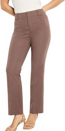 Nic+Zoe Plaza Demi Boot Ankle Pants In Cocoa