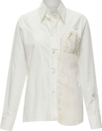 Yohji Yamamoto Madam Gres inspired knife pleat shirt