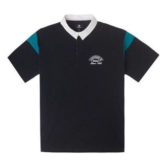 Converse Retro Polo Shirt Black 10026173-A03